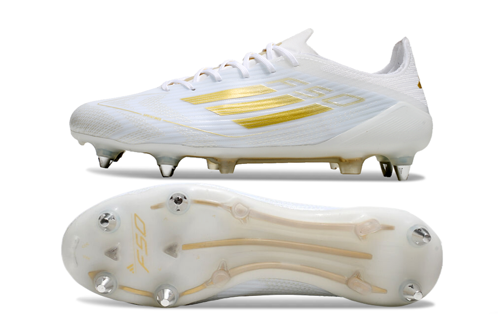 Adidas F50 Elite SG - Branco Dourado