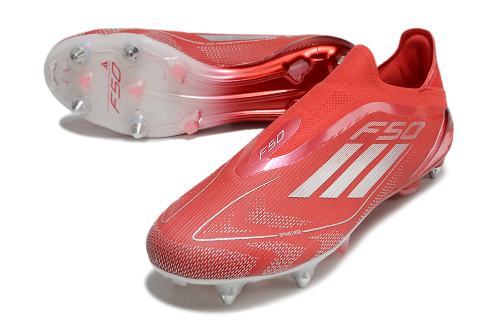 Adidas F50 Elite Laceless SG - Vermelho