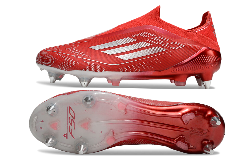 Adidas F50 Elite Laceless SG - Vermelho
