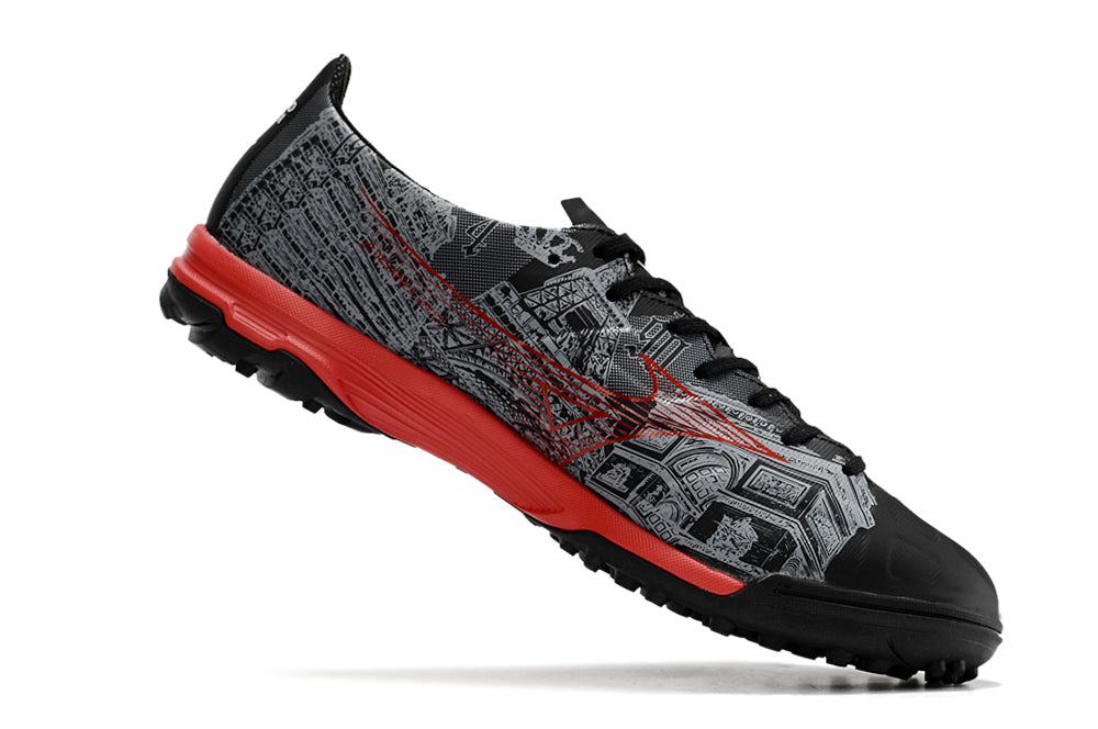 Chuteira Society Mizuno Alpha TF Elite + Brindes