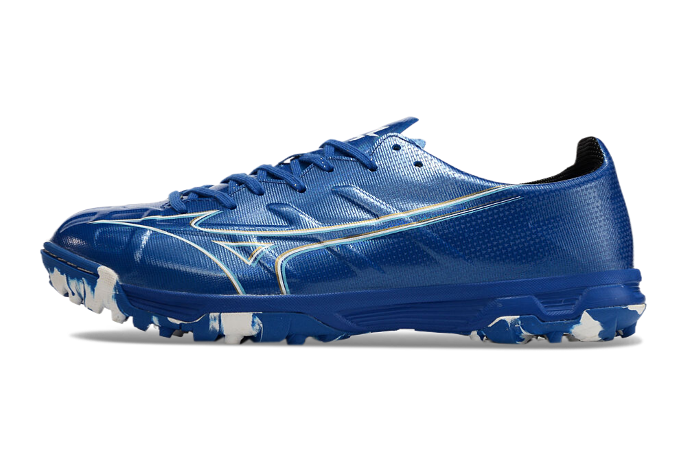 Chuteira Society Mizuno Alpha TF Elite + Brindes