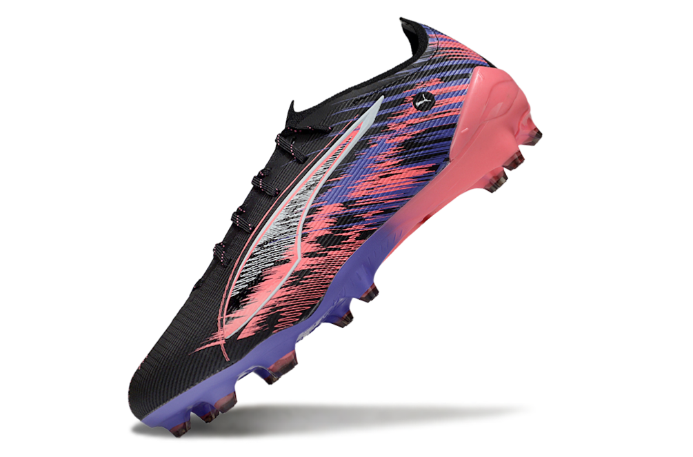 Puma Ultra 5 FG - Preto, Rosa e Roxo