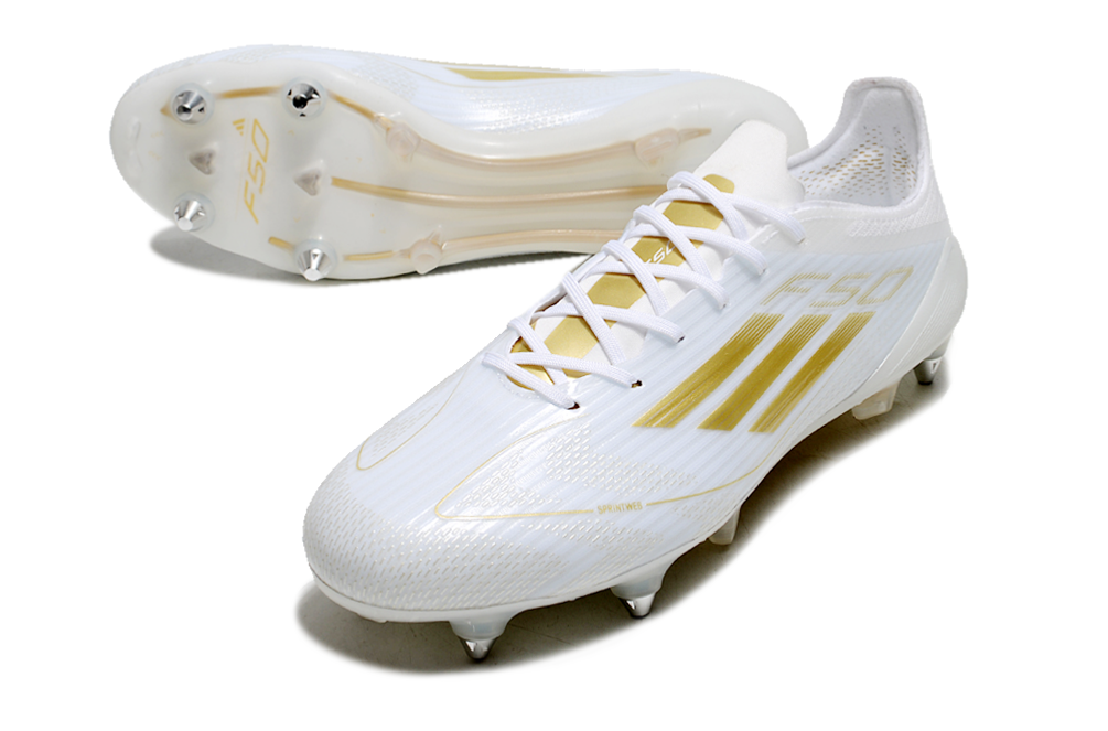 Adidas F50 Elite SG - Branco Dourado