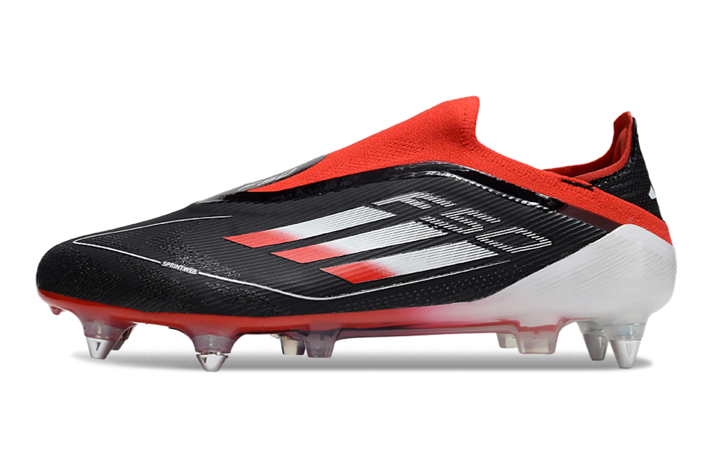 Adidas F50 Elite Laceless SG - Preto Vermelho