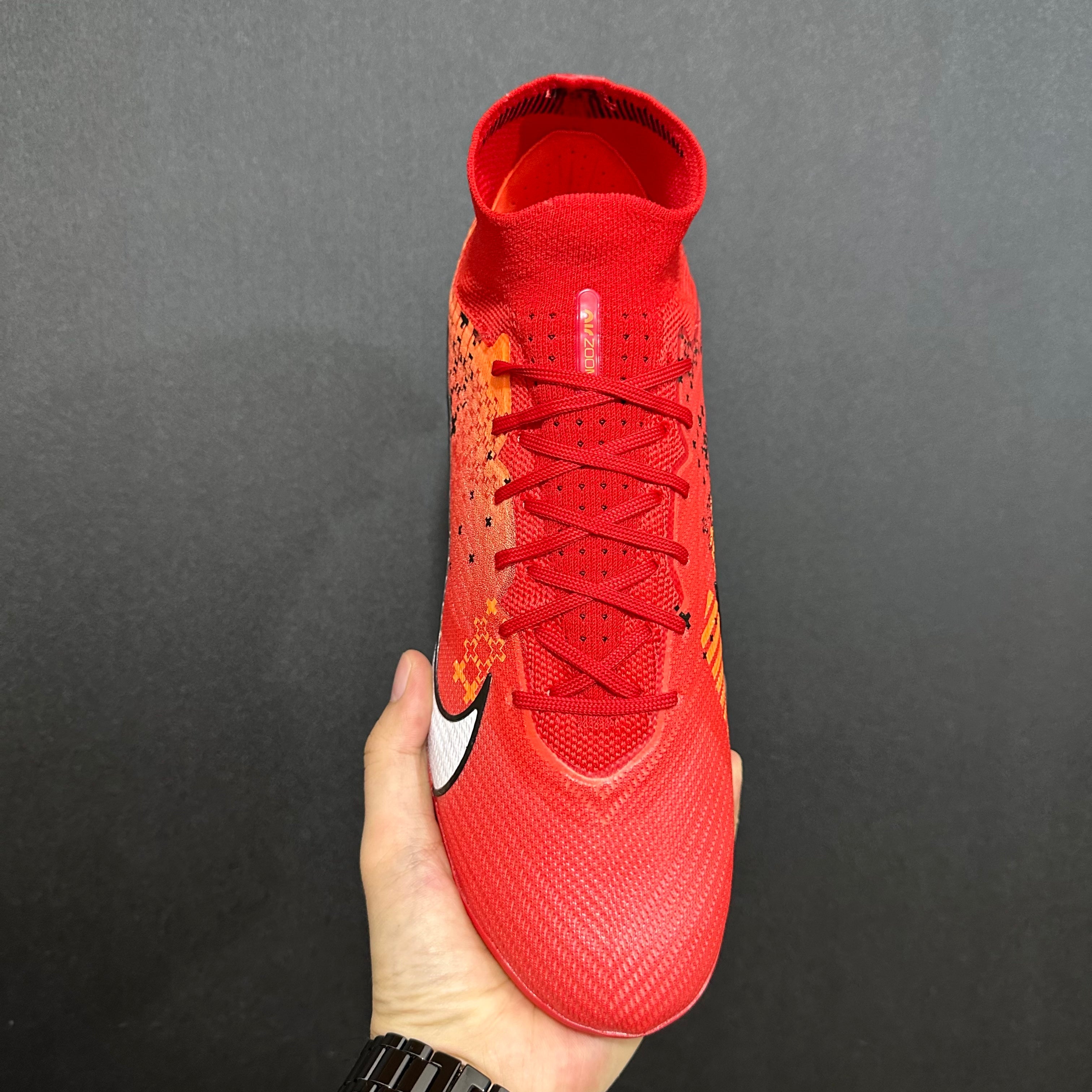 Chuteira Campo Nike Air Zoom Mercurial Superfly 9 Elite + Brindes