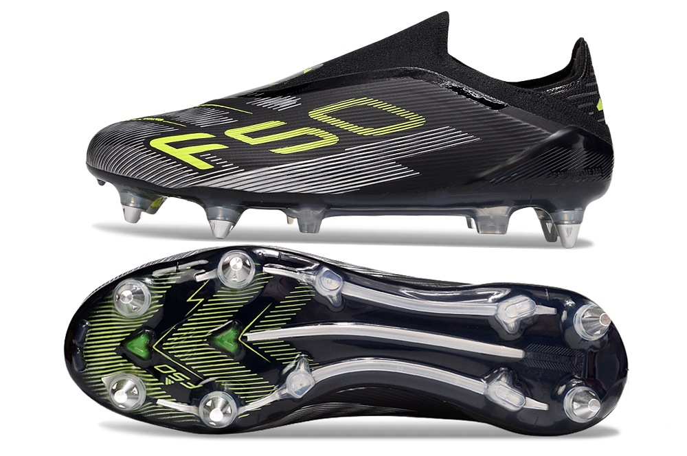 Adidas F50 Elite Laceless SG - Preto Verde
