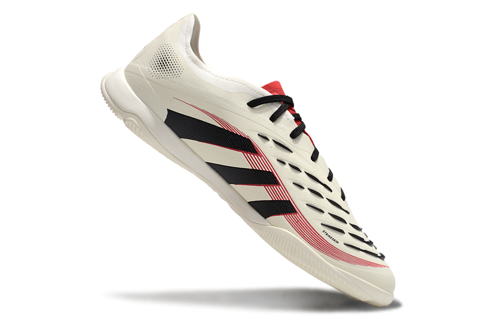 Tênis Futsal Adidas Predator Elite Fold-Over Tongue IC - Begê, Preta e Vermelha