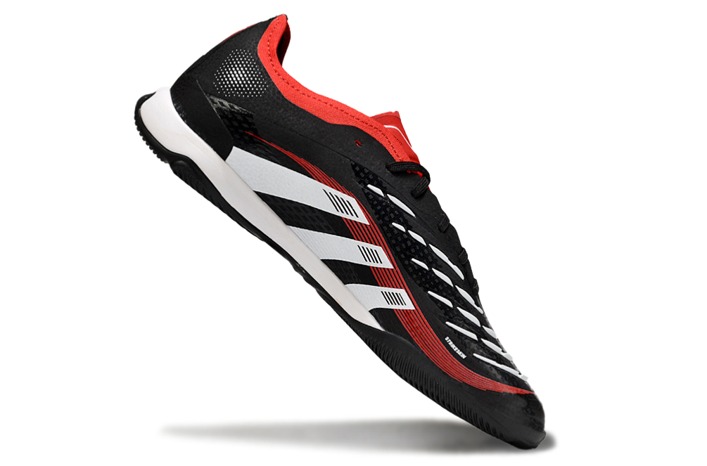 Tênis Futsal Adidas Predator Elite Fold-Over Tongue IC - Preta, Branca e Laranja