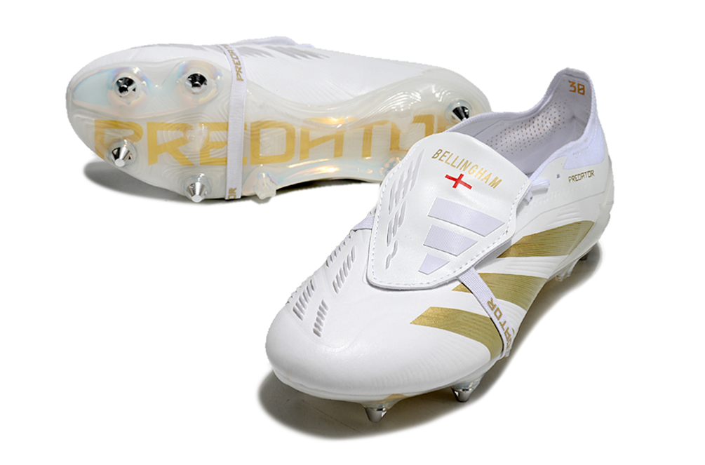 Adidas Predator Elite Tongue SG - Branco Dourado