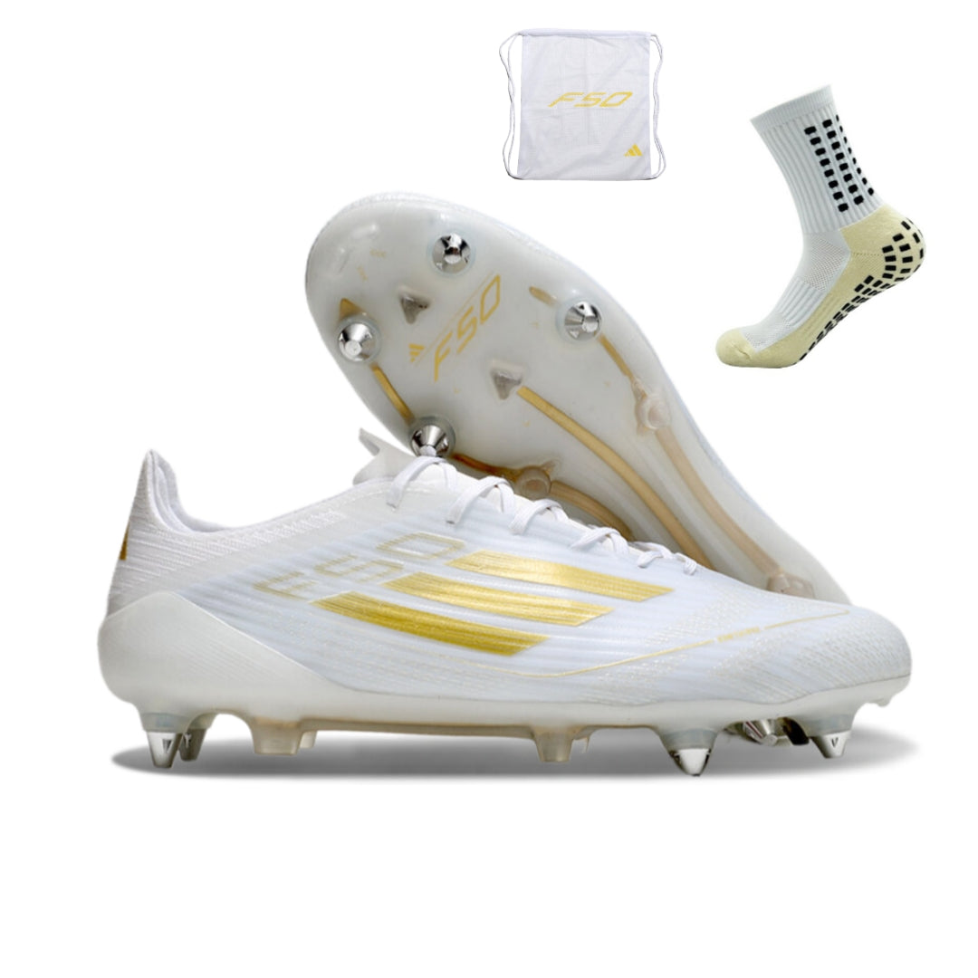 Adidas F50 Elite SG - Branco Dourado