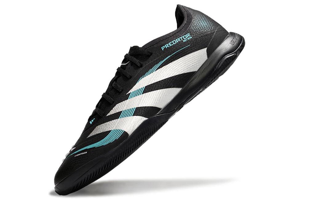 Tênis Futsal Adidas Predator Elite Fold-Over Tongue IC - Preta, Branca e Azul