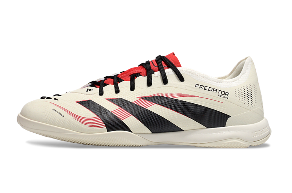 Tênis Futsal Adidas Predator Elite Fold-Over Tongue IC - Begê, Preta e Vermelha