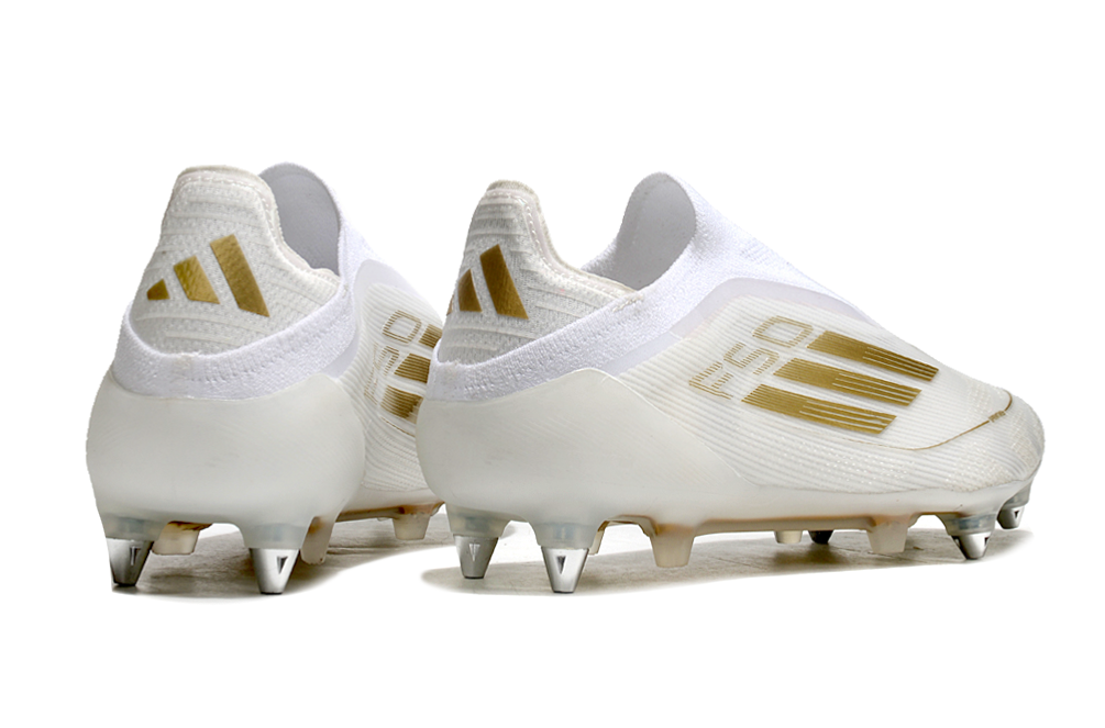 Adidas F50 Elite Laceless SG - Branco Dourado