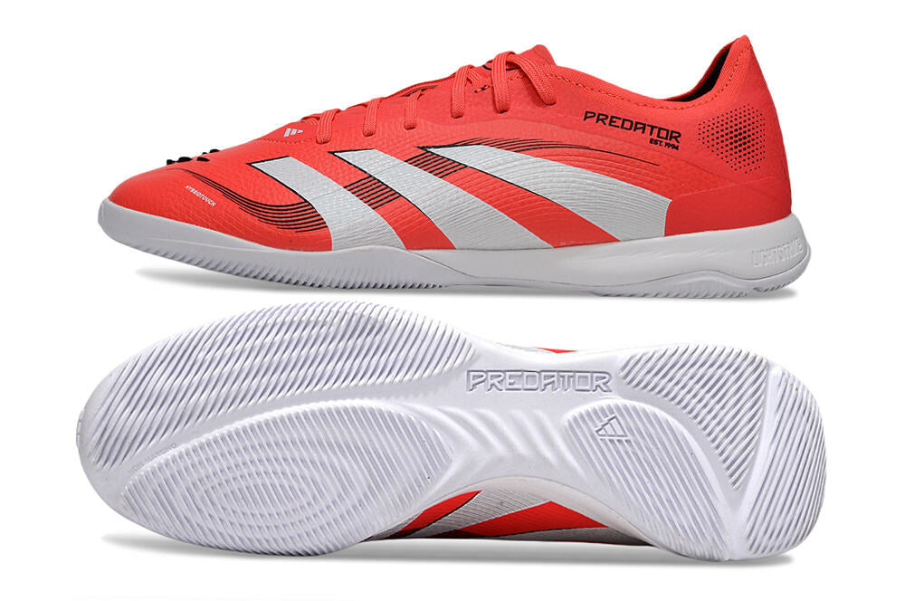 Tênis Futsal Adidas Predator Elite Fold-Over Tongue IC - Laranja e Branca