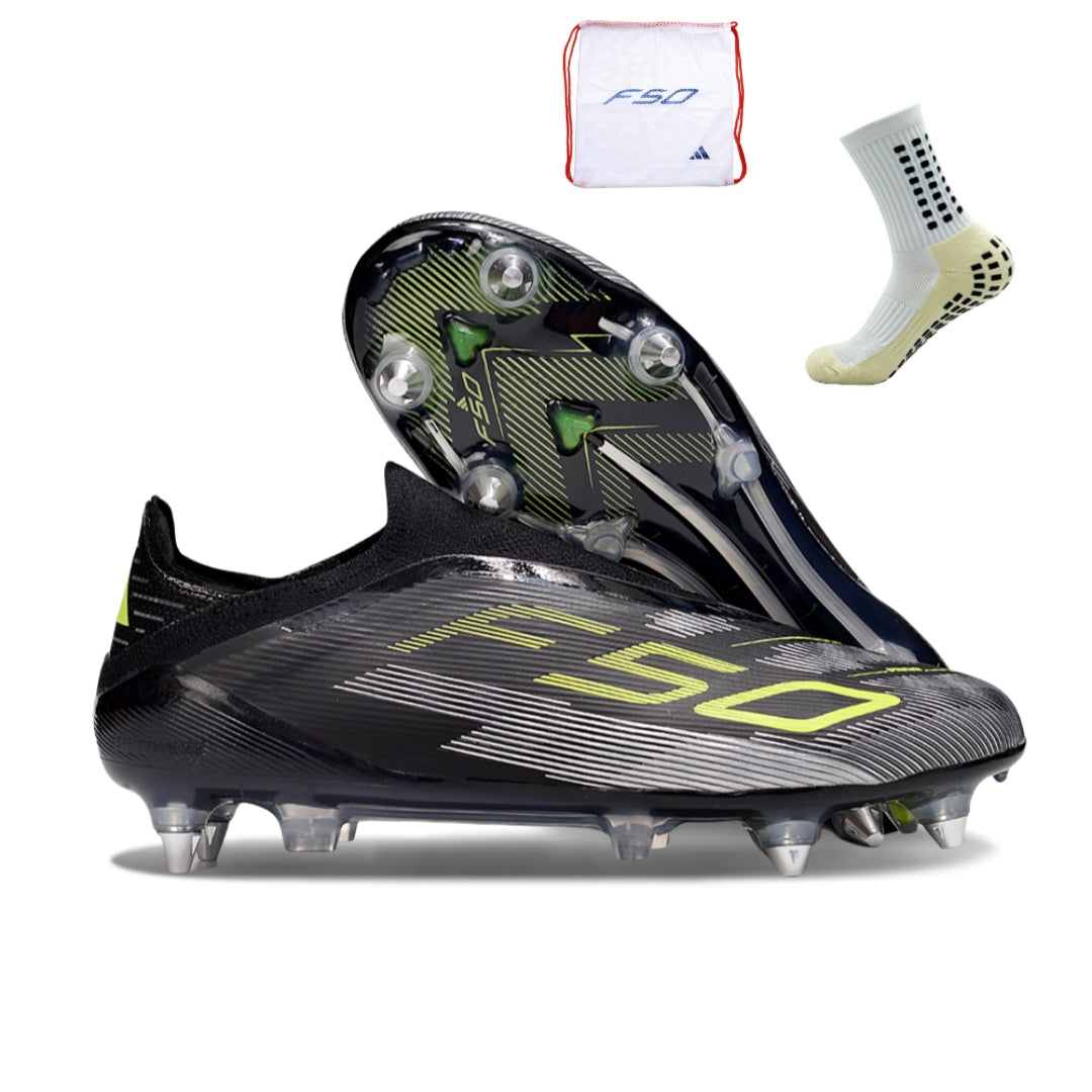 Adidas F50 Elite Laceless SG - Preto Verde
